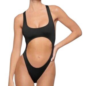 NWT Skims Cut Out Monokini in Onyx Black Size Large & XL